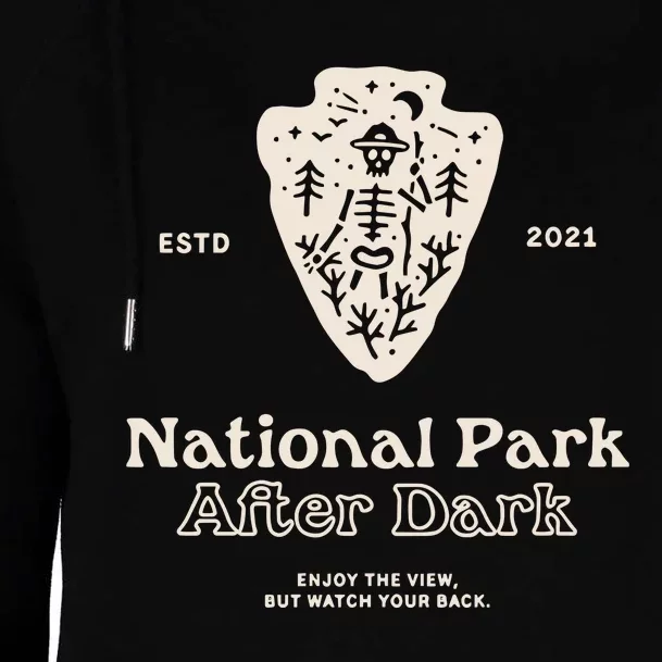 Nationalparkafterdark National Park After Dark Womens Funnel Neck Pullover Hood