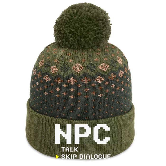 Npc Non Player Character Skip Dialogue Gamer The Baniff Cuffed Pom Beanie