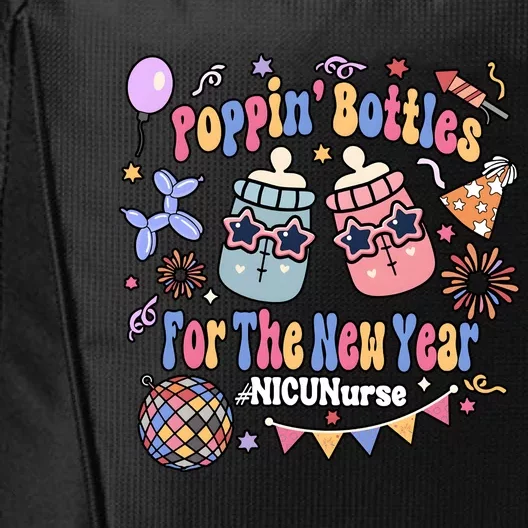 Nicu Nurse Poppin Bottles For The New Year 2024 City Backpack