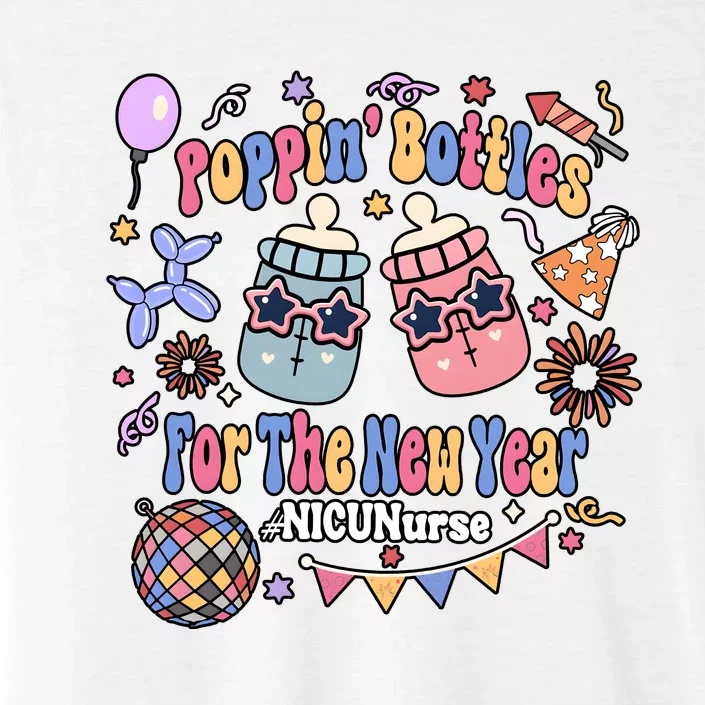 Nicu Nurse Poppin Bottles For The New Year 2024 ChromaSoft Performance T-Shirt