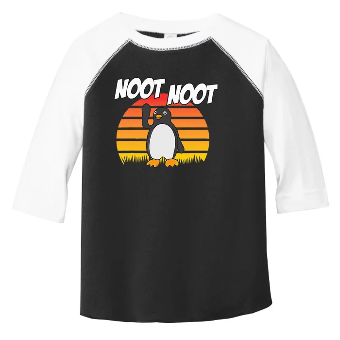 Noot Noot Penguin Vintage Gift Toddler Fine Jersey T-Shirt