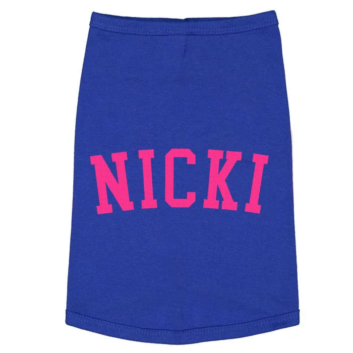 Name Nicki Personalized I Love Nicki Doggie Tank