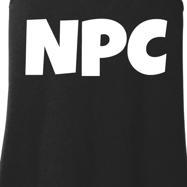 NPC Non Player Character, Funny NPC Gaming, Funny NPC Ladies Essential Tank