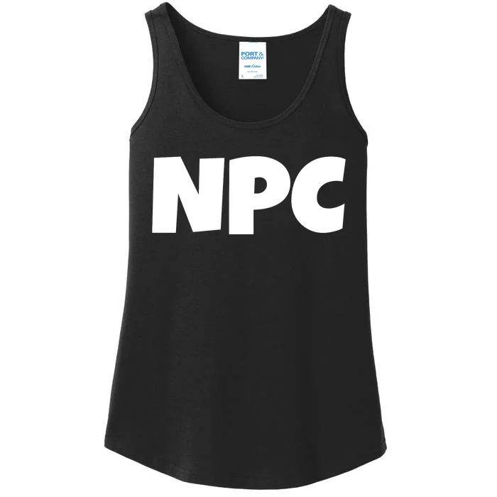 NPC Non Player Character, Funny NPC Gaming, Funny NPC Ladies Essential Tank