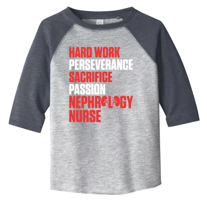 Nephrology Nurse Passion Dialysis Nursing Rn Gift Toddler Fine Jersey T-Shirt