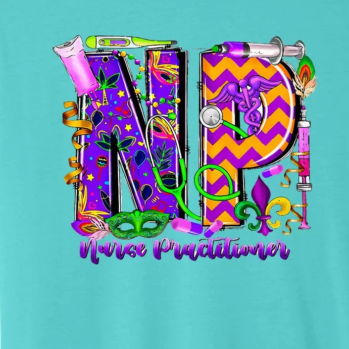 Np Nurse Practitioner Mardi Gras New Orleans Nursing Life ChromaSoft Performance T-Shirt