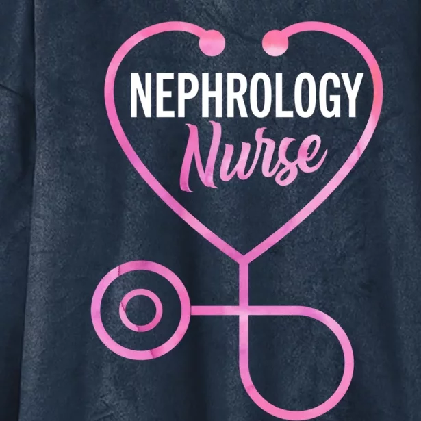 Nephrology Nurse Practitioner Ney Dialysis Nurse Great Gift Hooded Wearable Blanket