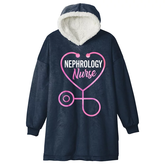 Nephrology Nurse Practitioner Ney Dialysis Nurse Great Gift Hooded Wearable Blanket