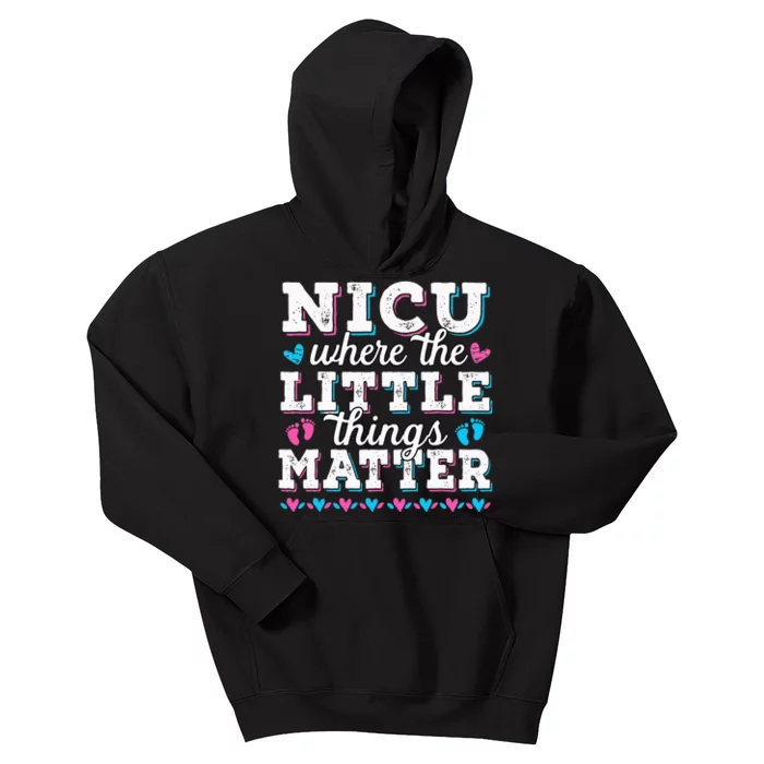 Neonatal Nurse Rainbow Appreciation NICU Nurses Kids Hoodie