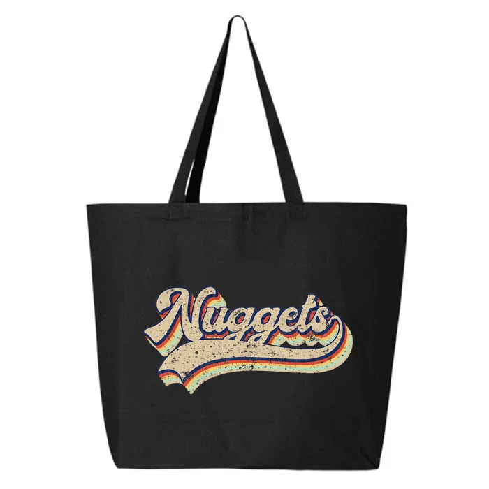 Nuggets Name Retro Vintage Apparel Gift Nuggets Lover 25L Jumbo Tote