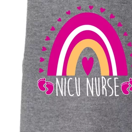 Nicu Nurse Rainbow Doggie 3-End Fleece Hoodie