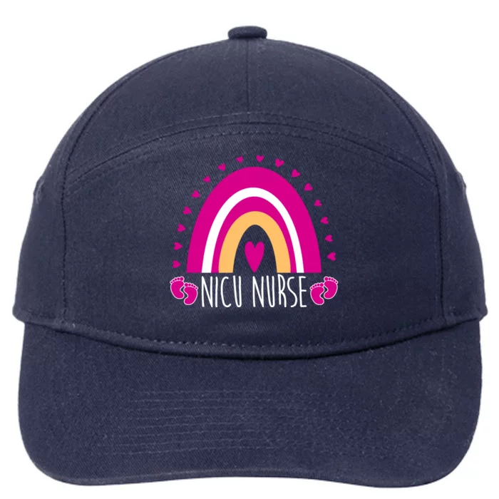 Nicu Nurse Rainbow 7-Panel Snapback Hat