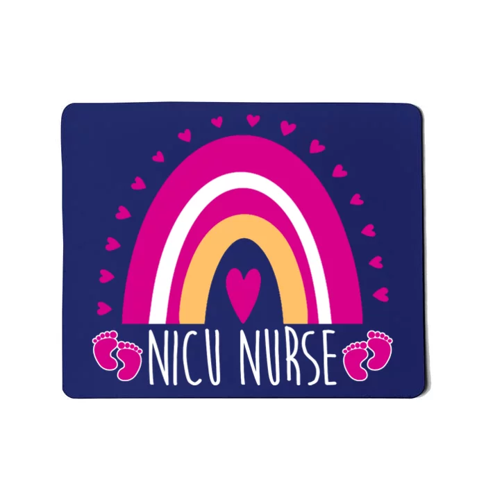 Nicu Nurse Rainbow Mousepad