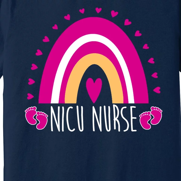 Nicu Nurse Rainbow Premium T-Shirt