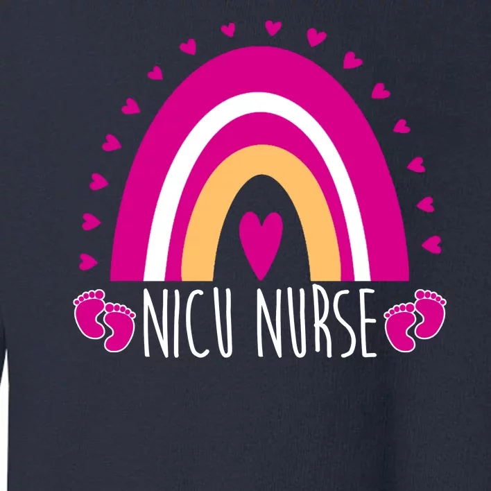 Nicu Nurse Rainbow Toddler Sweatshirt