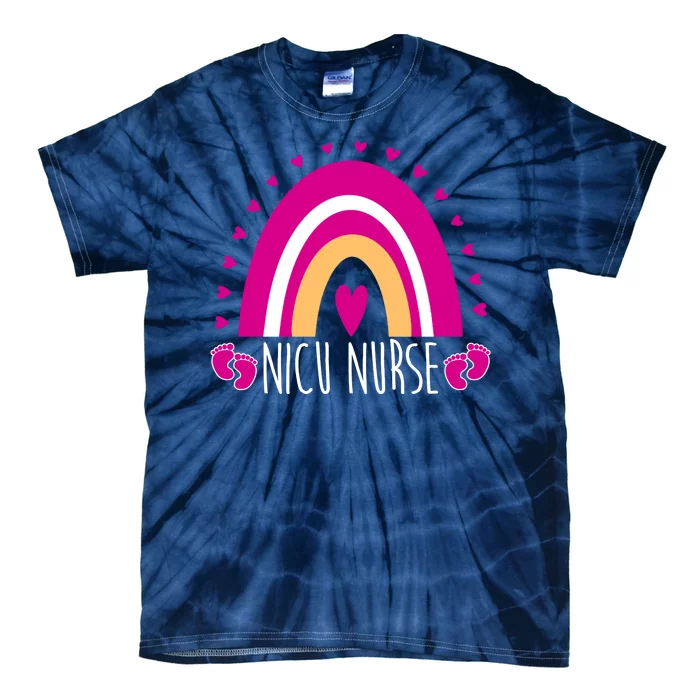 Nicu Nurse Rainbow Tie-Dye T-Shirt