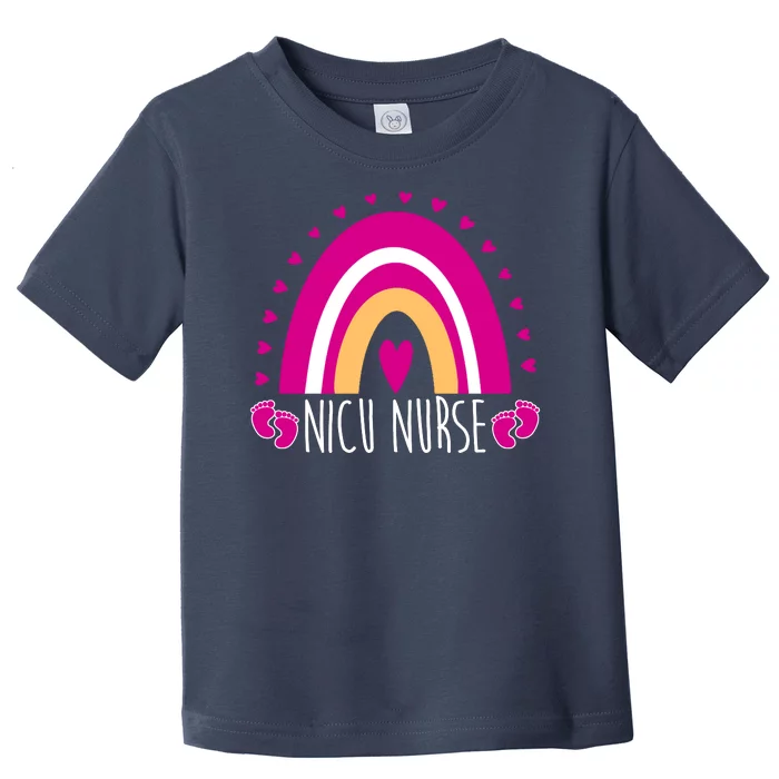 Nicu Nurse Rainbow Toddler T-Shirt