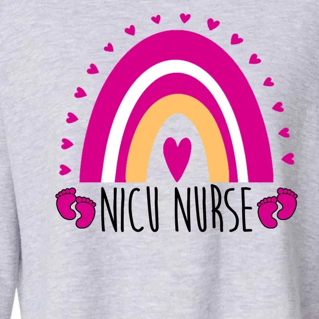 Nicu Nurse Rainbow Cropped Pullover Crew