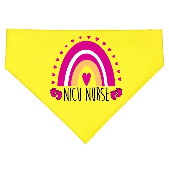 Nicu Nurse Rainbow USA-Made Doggie Bandana