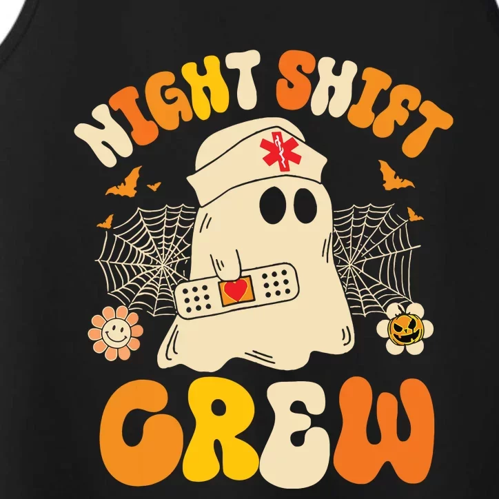 Nurse Night Shift Crew Ghost Halloween Nurse Funny Performance Tank