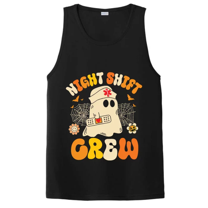 Nurse Night Shift Crew Ghost Halloween Nurse Funny Performance Tank