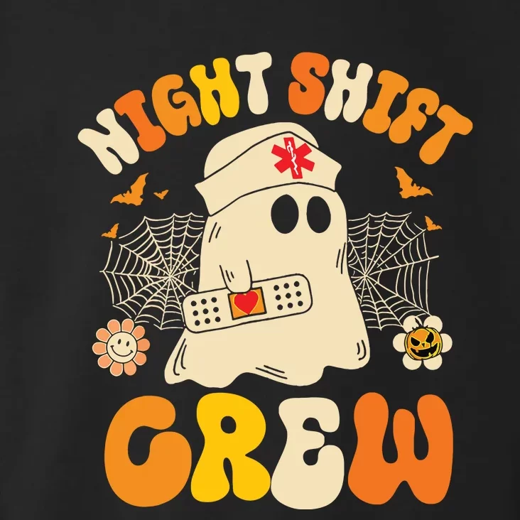 Nurse Night Shift Crew Ghost Halloween Nurse Funny Toddler Hoodie