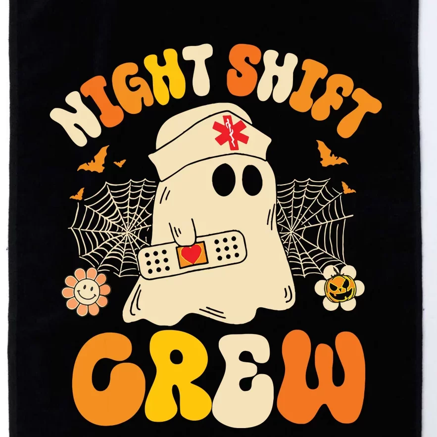 Nurse Night Shift Crew Ghost Halloween Nurse Funny Platinum Collection Golf Towel