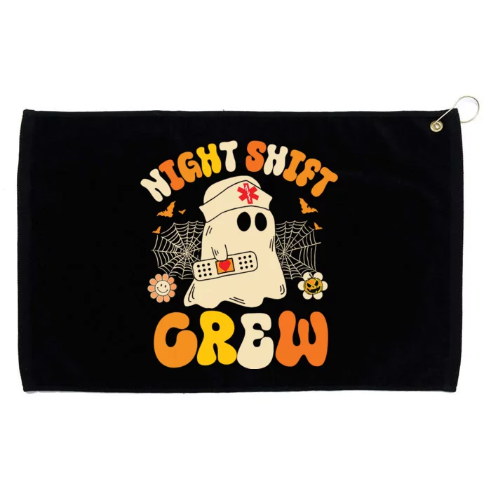 Nurse Night Shift Crew Ghost Halloween Nurse Funny Grommeted Golf Towel