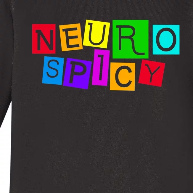 Neurospicy Neuro Spicy Neurodiversity Neurodivergent Baby Long Sleeve Bodysuit