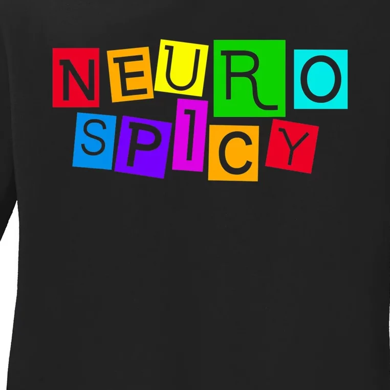 Neurospicy Neuro Spicy Neurodiversity Neurodivergent Ladies Long Sleeve Shirt