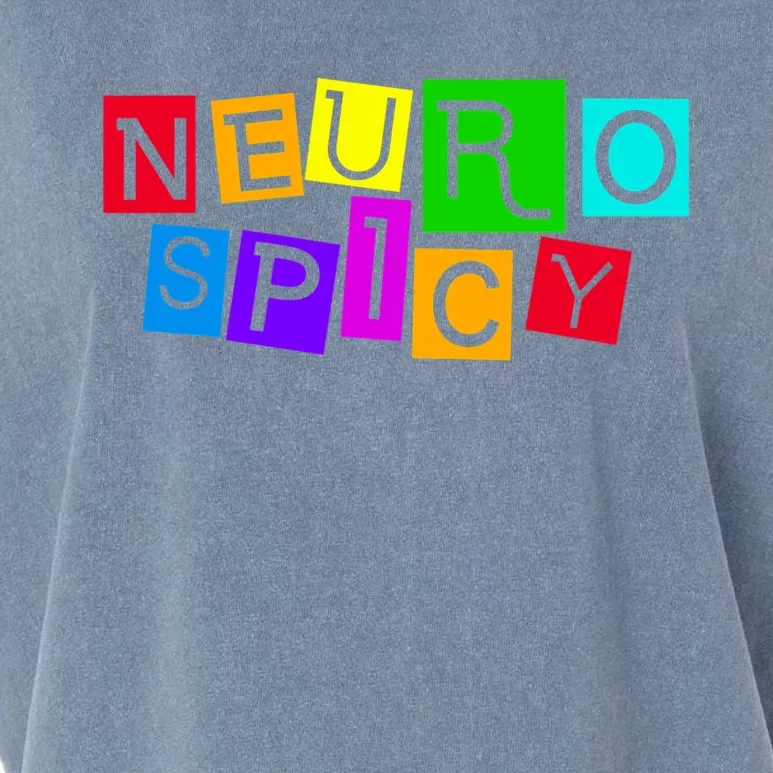 Neurospicy Neuro Spicy Neurodiversity Neurodivergent Garment-Dyed Women's Muscle Tee