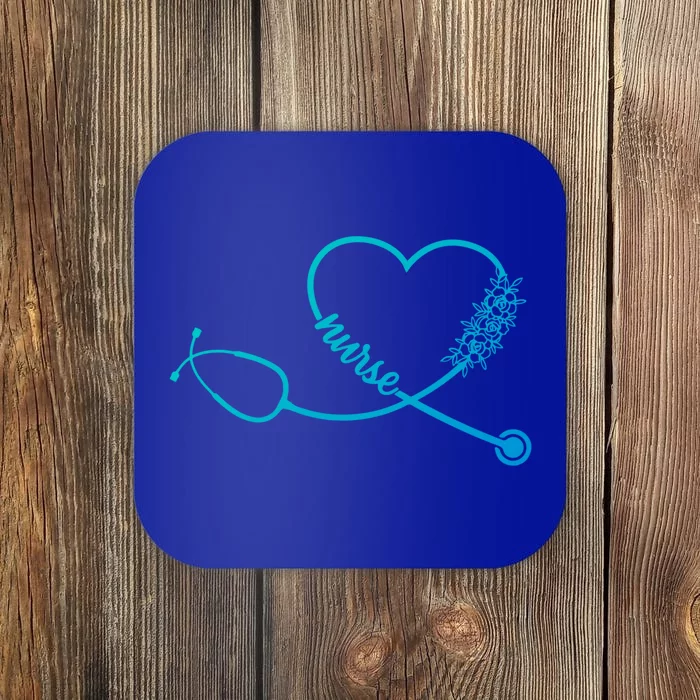 Nicu Nurse Stethoscope Heartbeat Ekg Ecg Gift Coaster