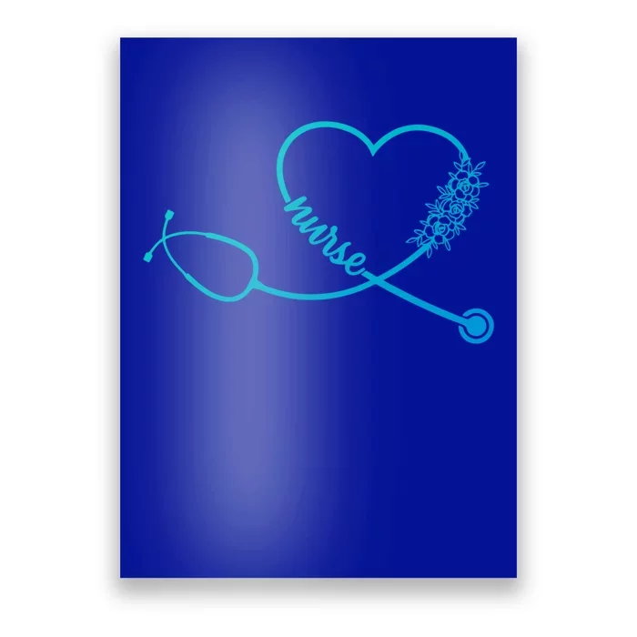 Nicu Nurse Stethoscope Heartbeat Ekg Ecg Gift Poster