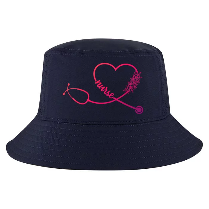 Nicu Nurse Stethoscope Heartbeat Ekg Ecg Gift Cool Comfort Performance Bucket Hat