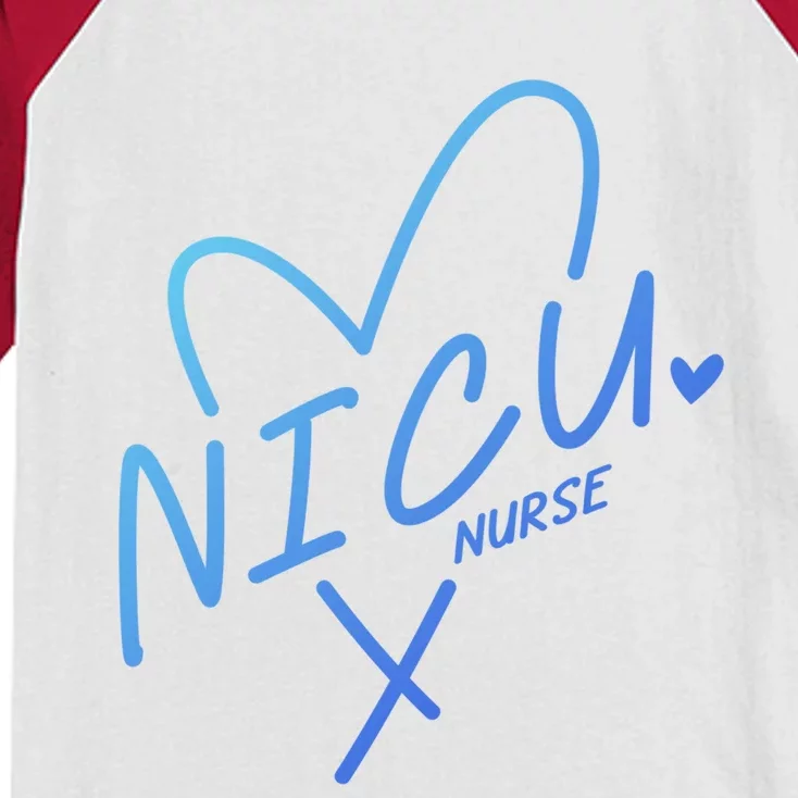 Nicu Nurse Squad Rn Life Neonatal Icu Nurses Team Gift Kids Colorblock Raglan Jersey