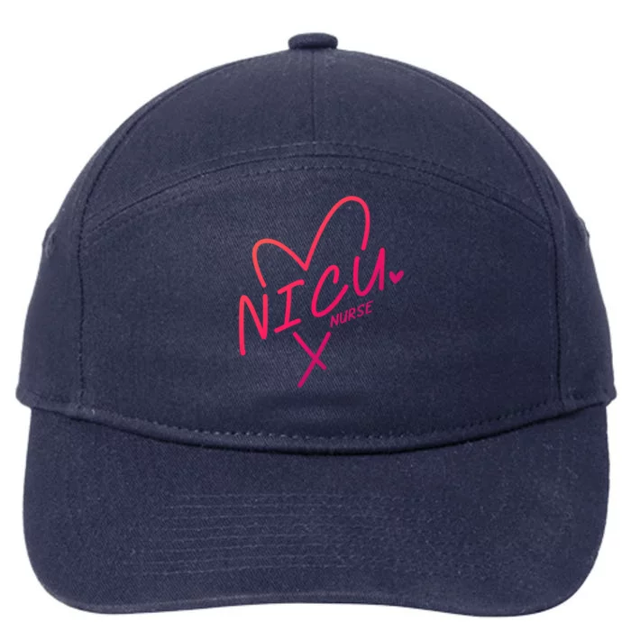 Nicu Nurse Squad Rn Life Neonatal Icu Nurses Team Gift 7-Panel Snapback Hat