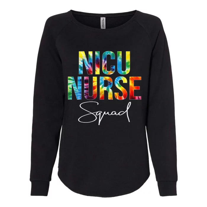 Nicu Nurse Squad Appreciation Day Tie Dye For Work Womens California Wash Sweatshirt