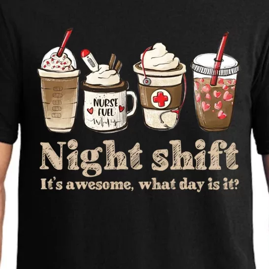 Nurse Night Shift Coffee Fuel Funny Meaningful Gift Pajama Set