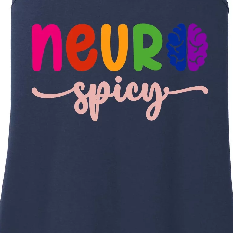 Neurospicy Neuro Spicy Neurotypical Neurodiversity Adhd Ladies Essential Tank