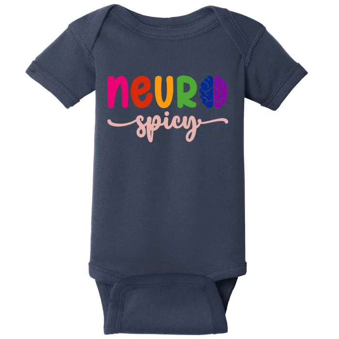 Neurospicy Neuro Spicy Neurotypical Neurodiversity Adhd Baby Bodysuit