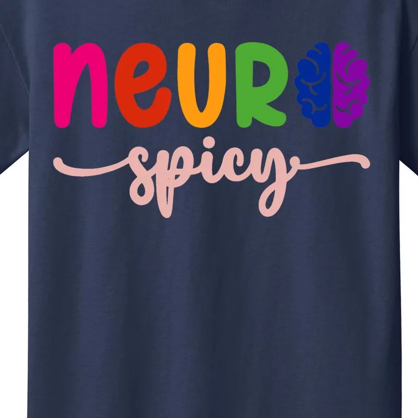 Neurospicy Neuro Spicy Neurotypical Neurodiversity Adhd Kids T-Shirt