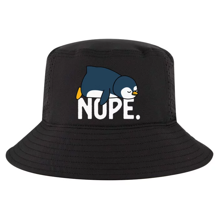 Nope Not Today Lazy Penguin Funny animal Lover Cool Comfort Performance Bucket Hat