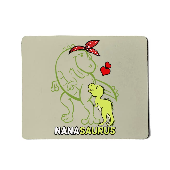 Nanasaurus Nana Tyrannosaurus Dinosaur Baby Mother's Day Mousepad