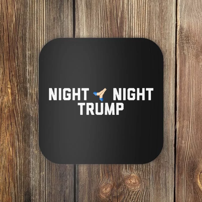 Night Night Trump Time For Kamala Harris Coaster