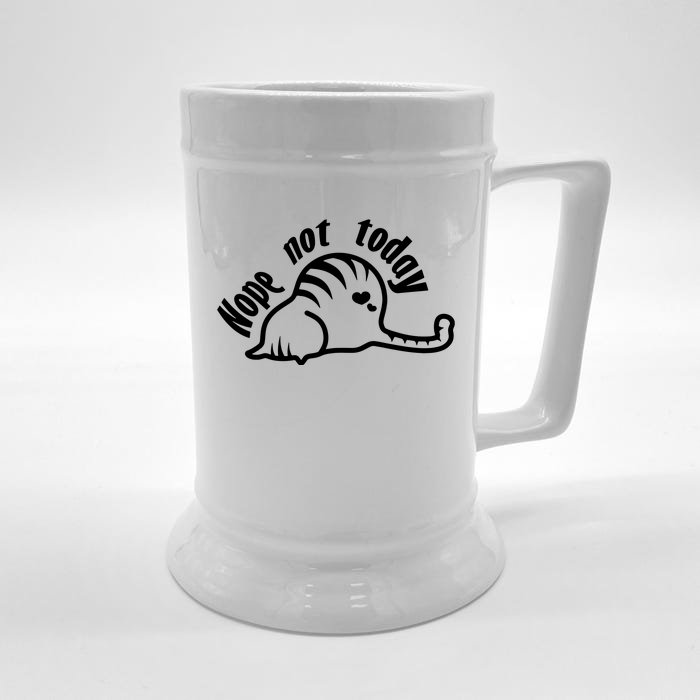 Nope Not Today Front & Back Beer Stein