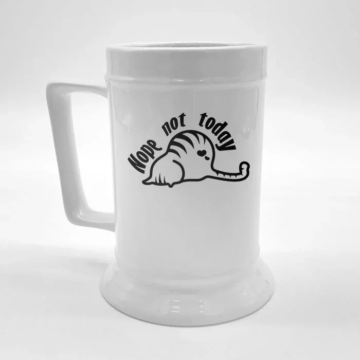 Nope Not Today Front & Back Beer Stein