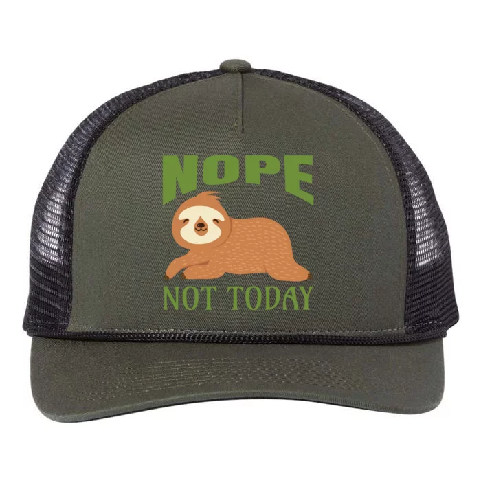 Nope Not Today Retro Rope Trucker Hat Cap