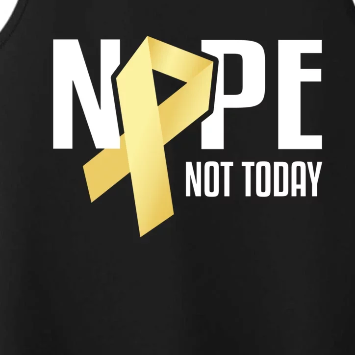 Nope Not Today S Cancer Cute Gift Performance Tank