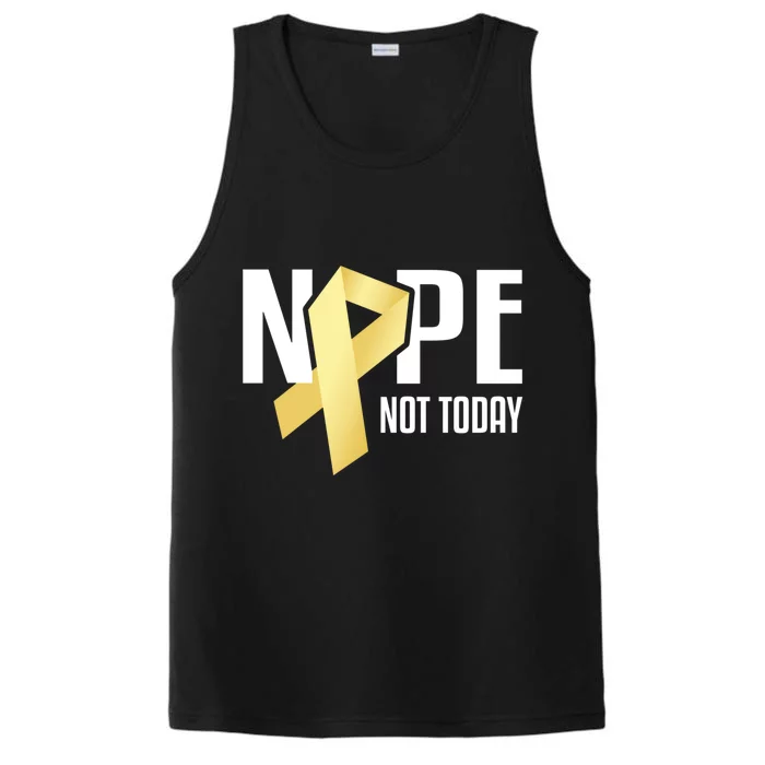 Nope Not Today S Cancer Cute Gift Performance Tank