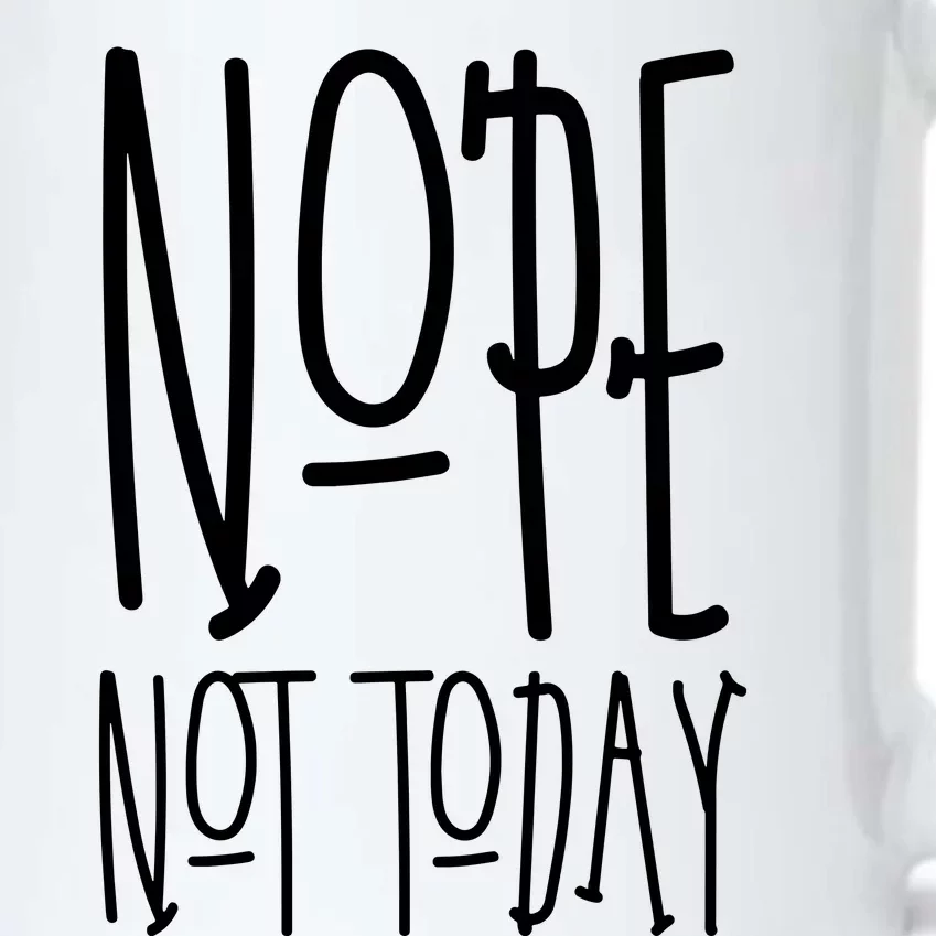 Nope Not Today Black Color Changing Mug